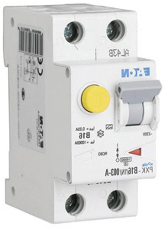Aardlekschakelaar - FI/LS-schakelaar - Elektrische Beveiliging - Type A Aardlek - 16A 30mA - Grijs