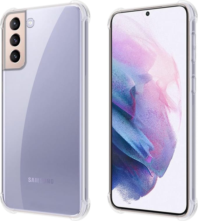 Samsung Galaxy S21 Hoesje Transparant Siliconen - Shock Proof Case Transparant