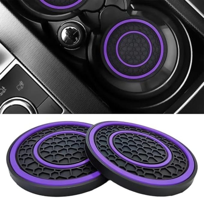Universele Autobekeronderzetter - Antislip Design - 2 Stuks