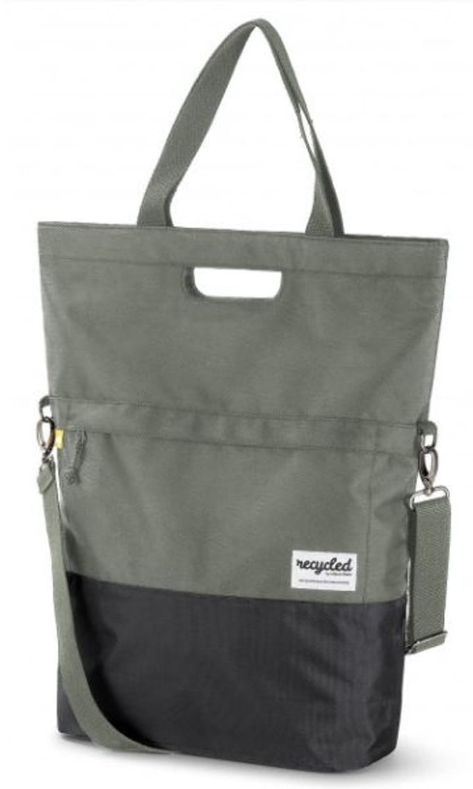 Urban Proof Shopper Enkele Fietstas - 20L - Groen/Grijs - Gerecyceld
