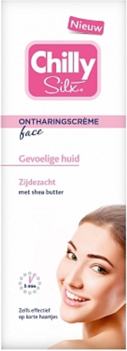 Chilly Silx Ontharingscreme Gezicht Gevoelige Huid - 50 ml