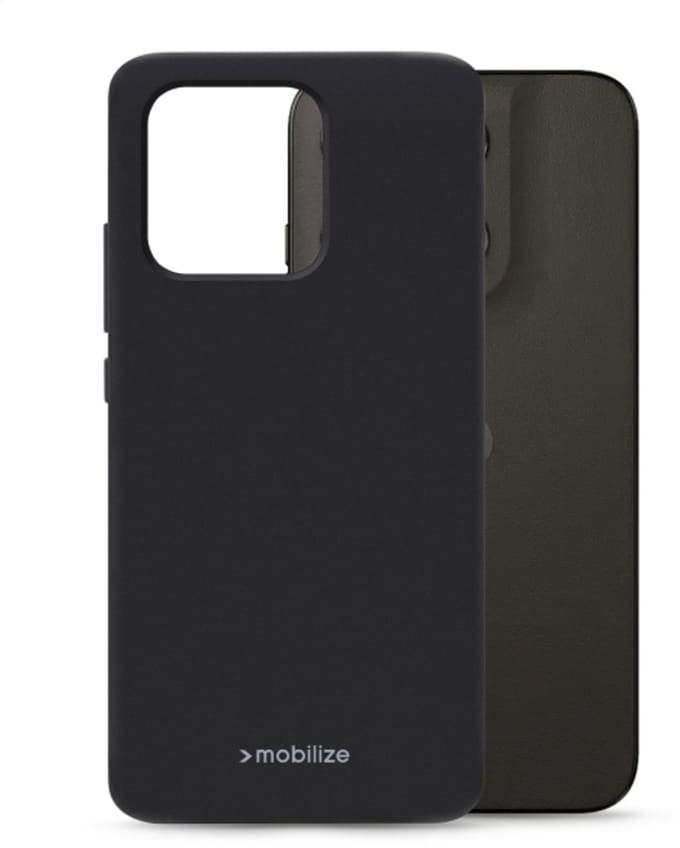 Mobilize Rubber Gelly Case Motorola Moto G67/G77 Matt Black