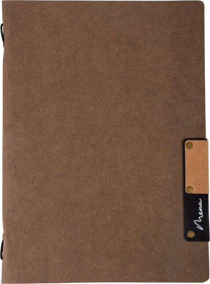 Securit® Menukaart | Menukaart map A5 Nature - bruin