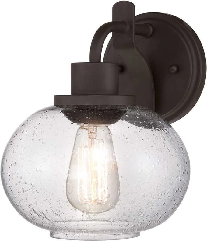 Quoizel LED Wandlamp Trilogy | 1X E27 Max 60W | Old Bronze