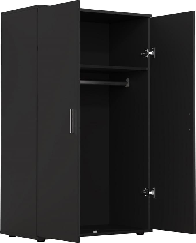 Kledingkast kinderkamer - hanggedeelte en legplank - 120 cm hoog