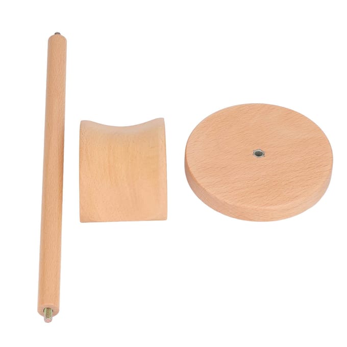 Hoofdtelefoonhouder Desktop Hout Hoofdtelefoon Display Standaard Afneembare Beuken Headset Standaard beige