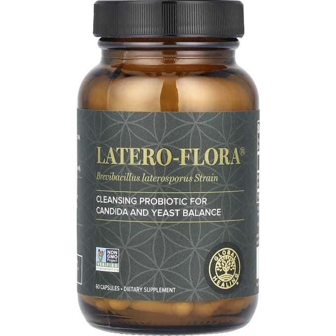 Global Healing, latero-Flora, 60 capsules