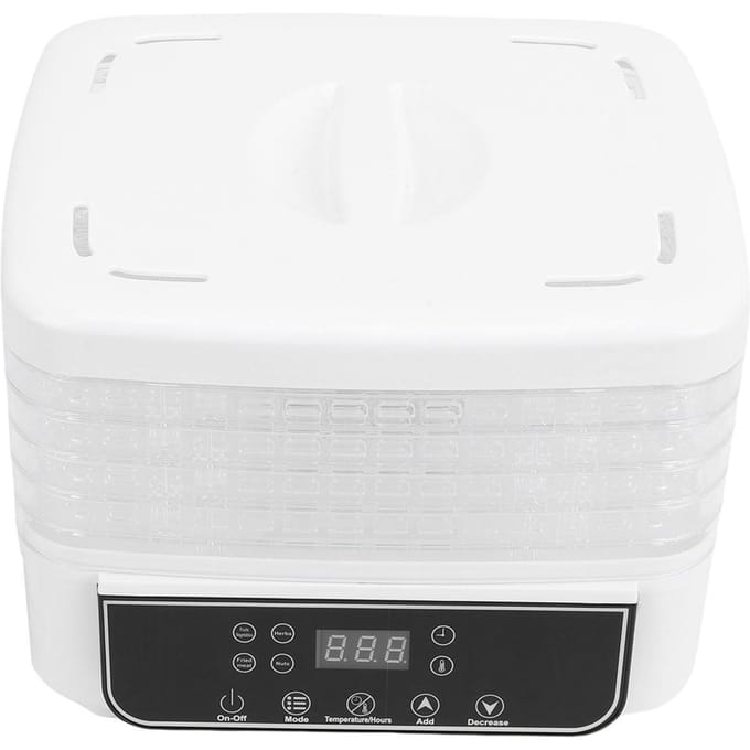 Voedselvriesdroger 5 Laags 160W Elektrische Dehydrator Machine met 1 72 Uur Digitale Timer en Temperatuurregeling voor Type 2 white