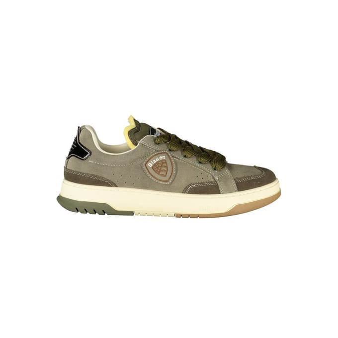 Blauer Verde Polyurethaan Heren Sneakers