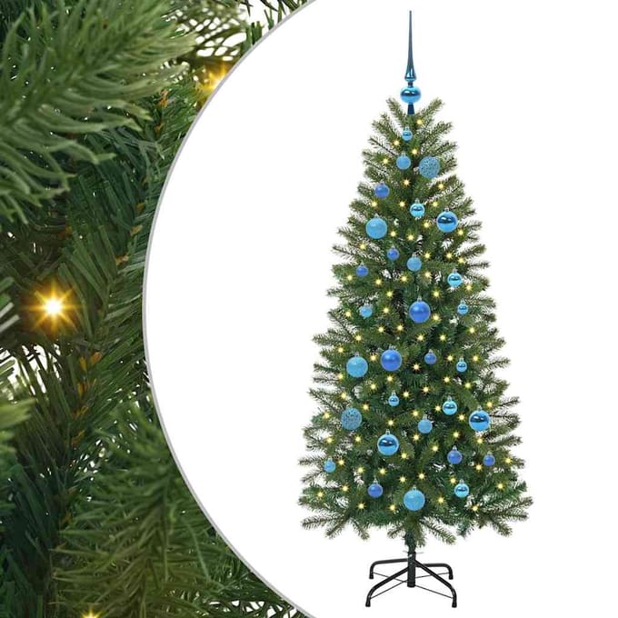 vidaXL - Kunstkerstboom - Groen - 150 - cm - PE - en - PVC