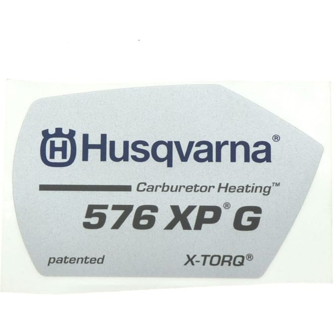 Husqvarna 576xpg starterkap sticker