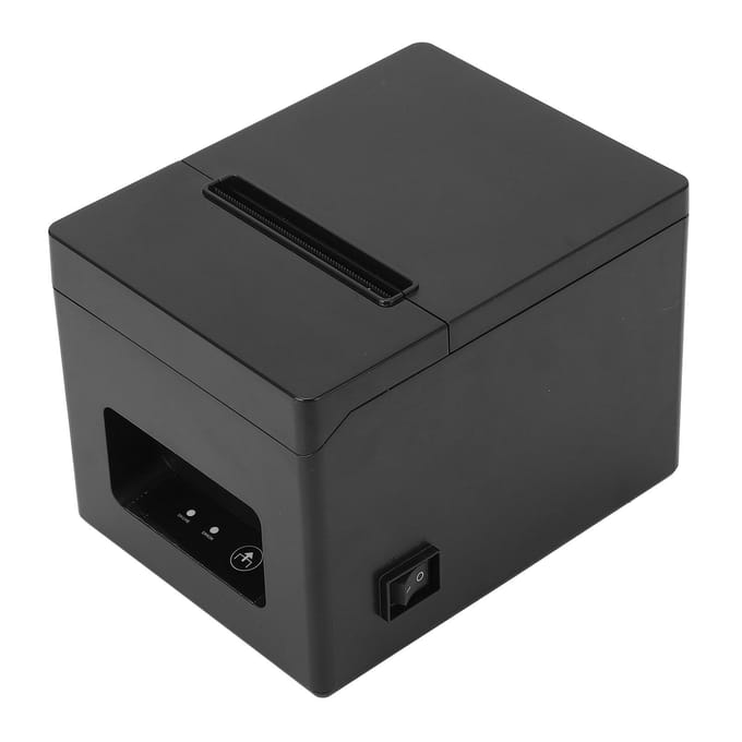 USB Thermische Printer met Automatische Snijder 80mm POS Bonnenprinter voor Restaurant Winkelcentrum gray