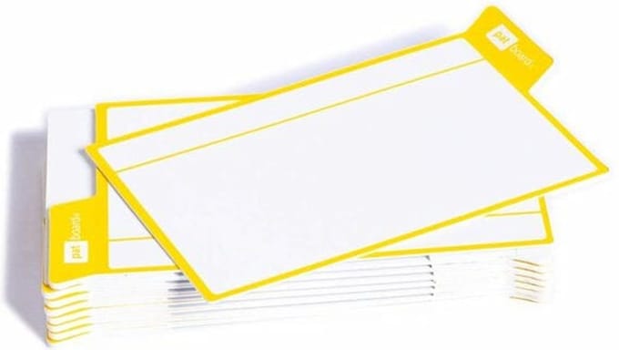 Taak Kaarten scrum kanban - nanocups voor glas - geel