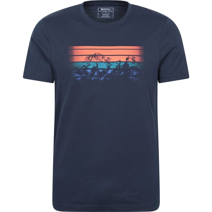 Mountain Warehouse Mannen Sunrise T-Shirt (Donkerblauw)