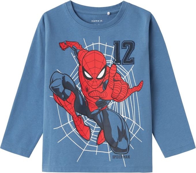 NAME IT NMMJARIS SPIDERMAN LS TOP MAR Jongens T-shirt - Maat 92