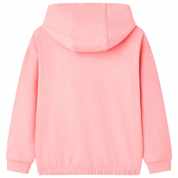 vidaXL Kindertrui met capuchon 140 felroze