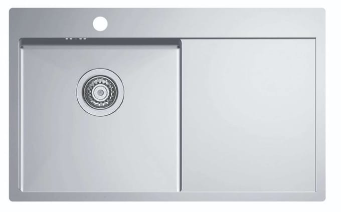 Alveus Quarto - Spoelbak 78x48 cm, links, rvs 1124384