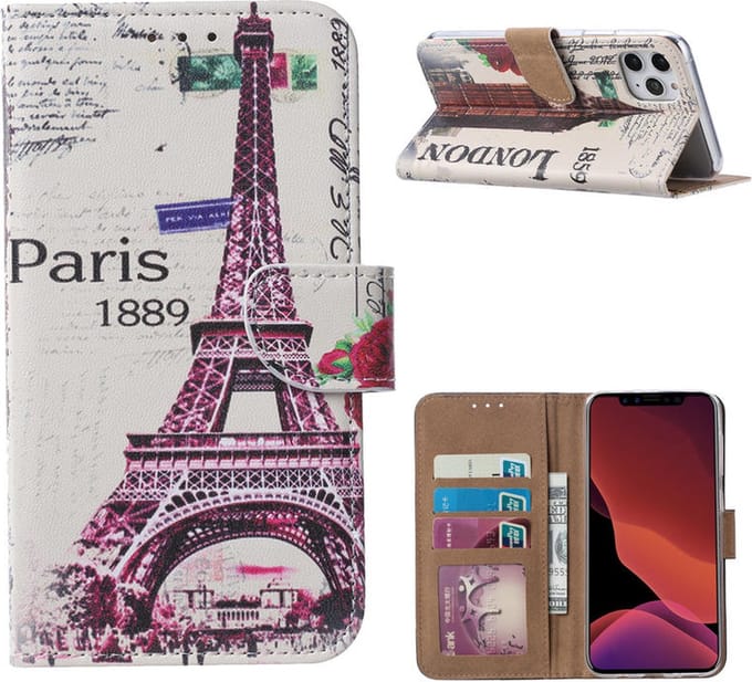 Cityhoesje - Bookcase - iPhone 11 Pro Max - Parijs
