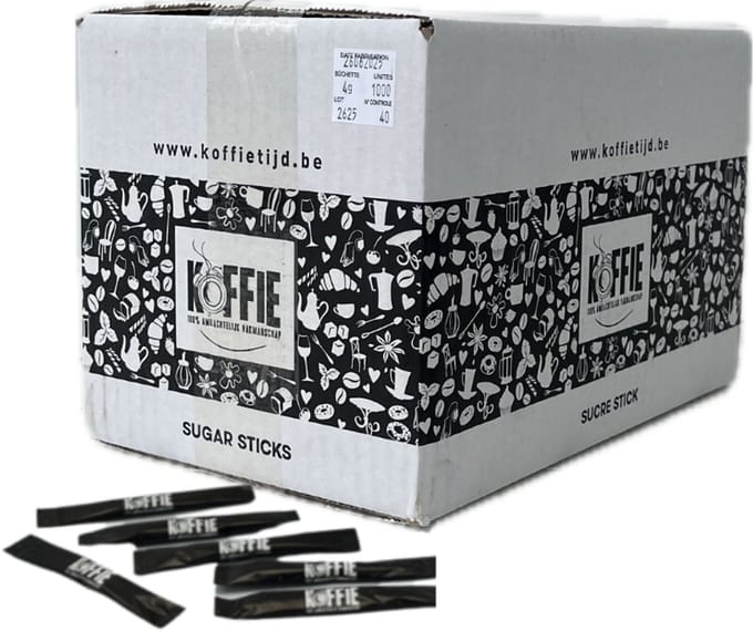 Suikersticks 1000 x 4gr Koffietijd
