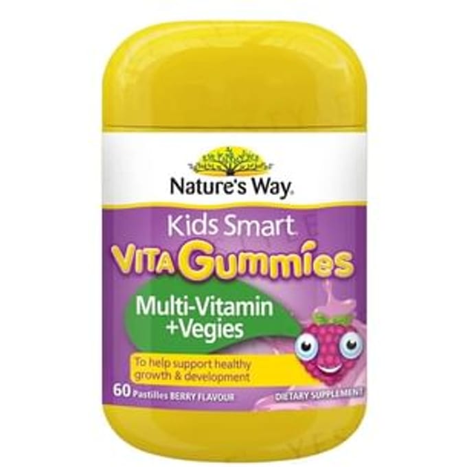 Kids Smart Vita Gummies Multi-Vitamin + Vegies 60 pastilles