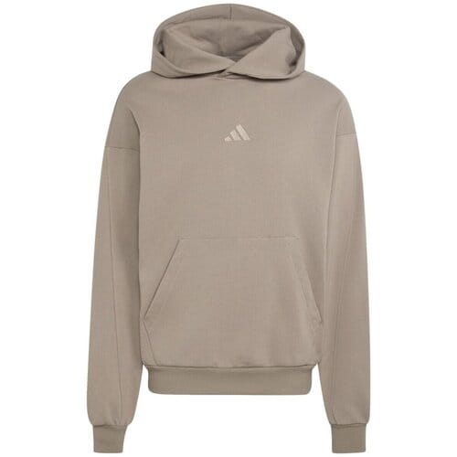 Adidas kit small logo hoodie in de kleur bruin.