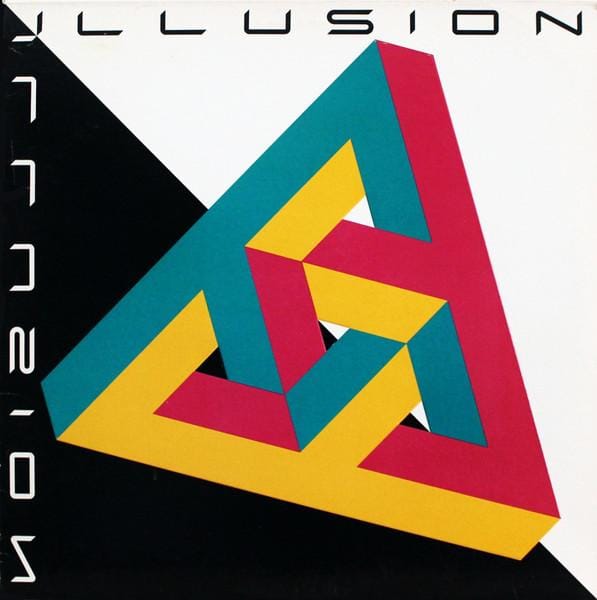 LP Plaat ILLUSION  Illusion GHS24067 GEFFEN 1985 US Rock Gebruikt red