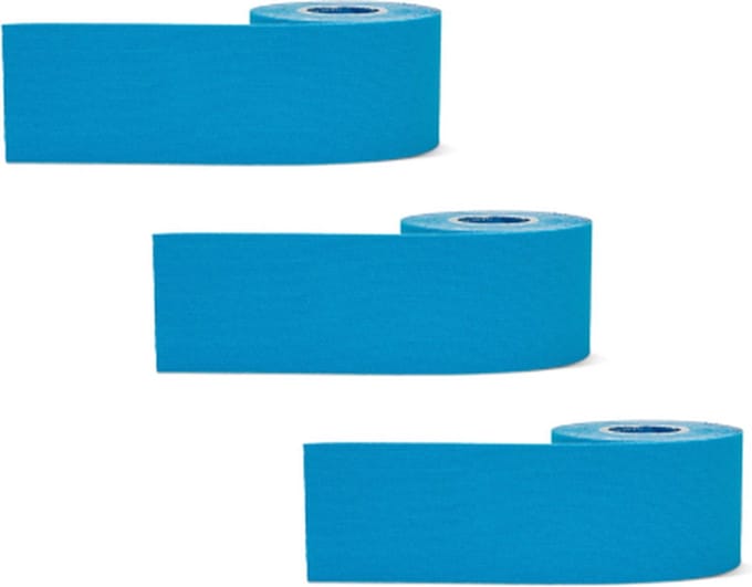 Sterkur® Kinesiology Tape blauw - 3 stuks verpakking