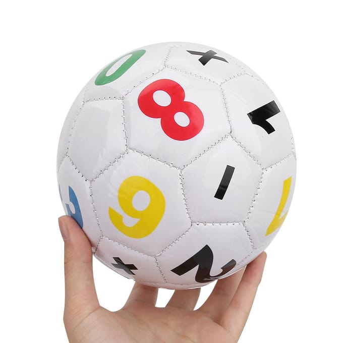 Kinderen Buitensport Voetbal Voetbal Maat 2 Oefening Sportuitrusting(Wit Nummer) white