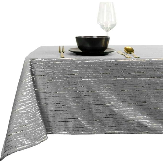 Unique Living | tafelkleed bobby 150x200cm dark grey