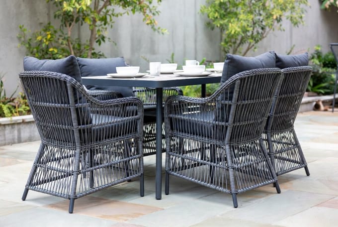 Luxe Poly Rattan Tuinset – Weerbestendig – Grijs – Industrohome