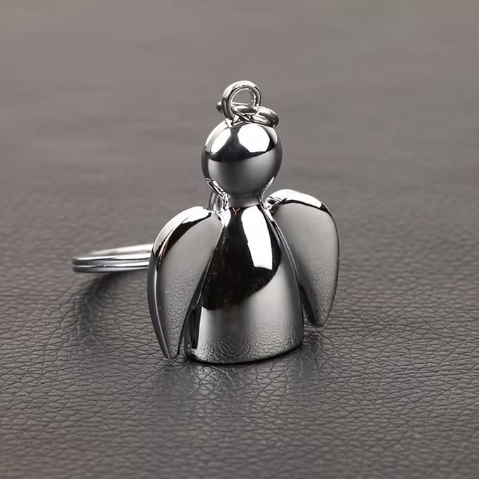 Sleutelhanger engel,metaal,troost cadeau