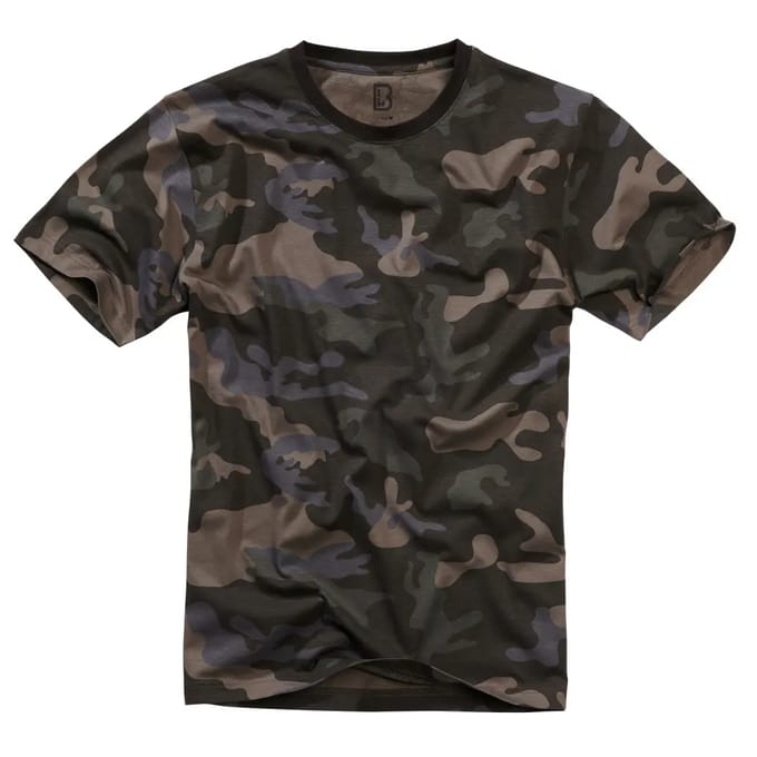 Brandit - Basic Heren T-shirt - 6XL - Zwart/Bruin