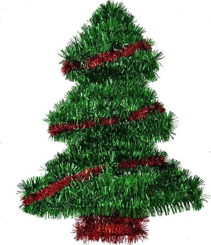 Clayre & Eef Wanddecoratie Kerstboom 34 cm Groen Kunststof