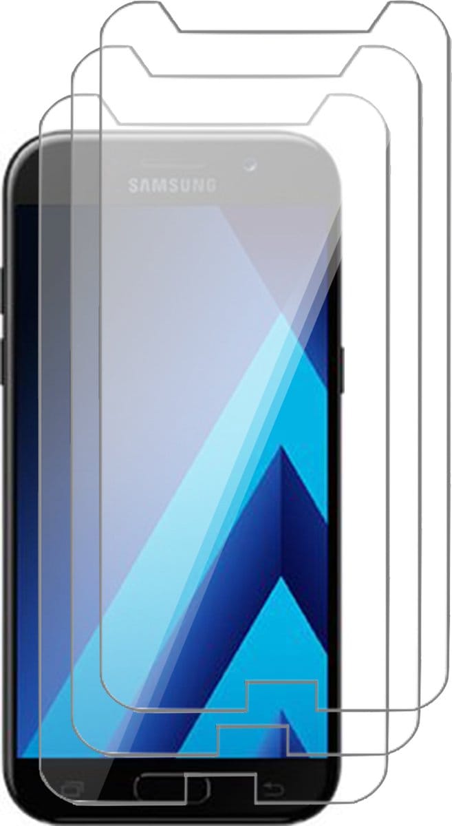 Screenprotector geschikt voor Samsung A5 2017 - Beschermglas Screen Protector Glas - 3 stuks