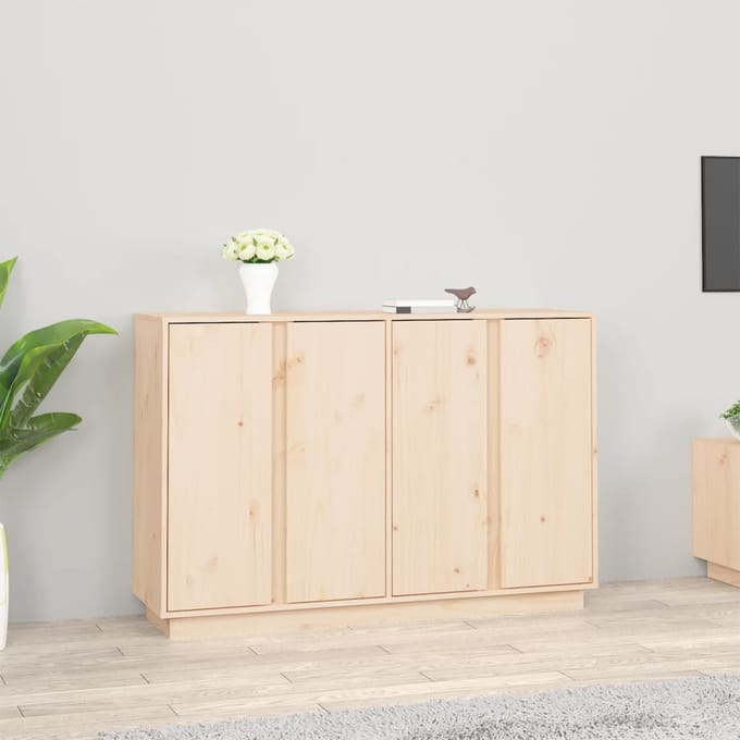 vidaXL - Dressoir - 120x35x80 - cm - massief - grenenhout