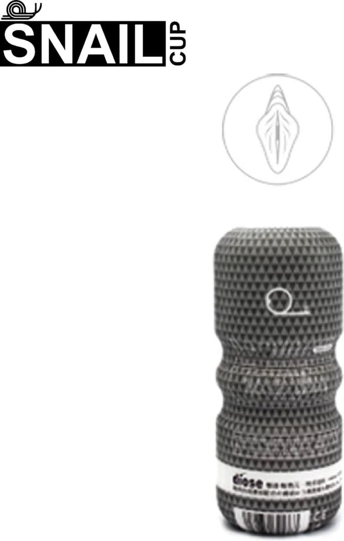 Snail masturbatie cup voor mannen vagina zwart "Daisy touch"