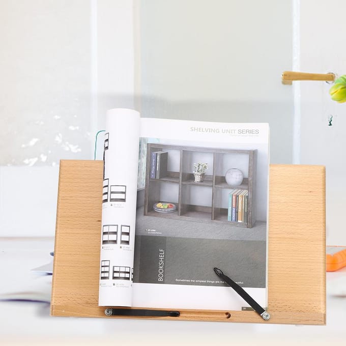Leessteun Houder Bak Houten Multifunctioneel Verstelbare Tablet Standaard Bureau Benodigdheden Type 4 beige