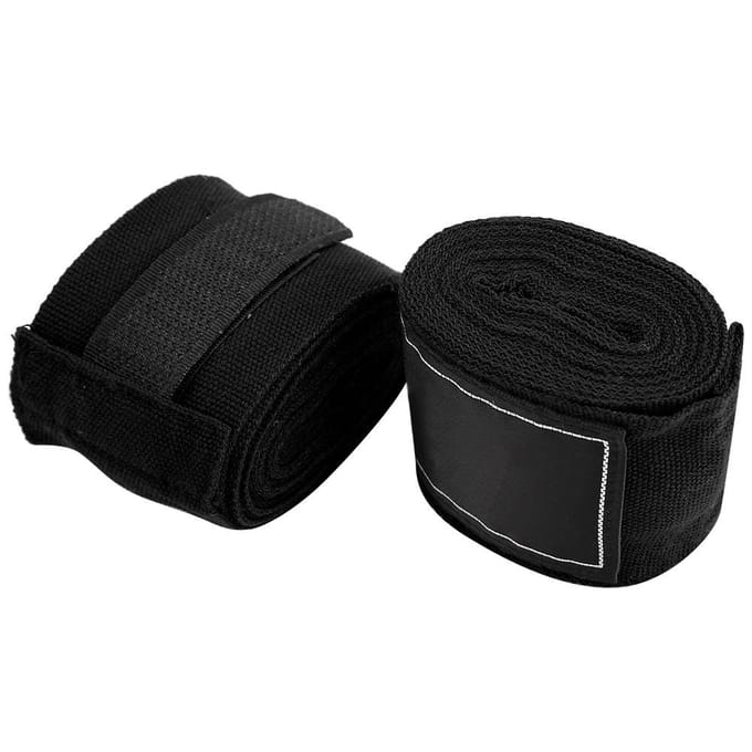 2 stuks 2,5 m elastische band boksen Sanda Muay Thai MMA Taekwondo bandage handwraps Black black