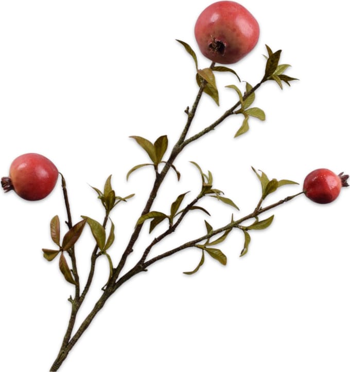 Silk-ka - Kunstbloem - appel - oranje - H68 cm