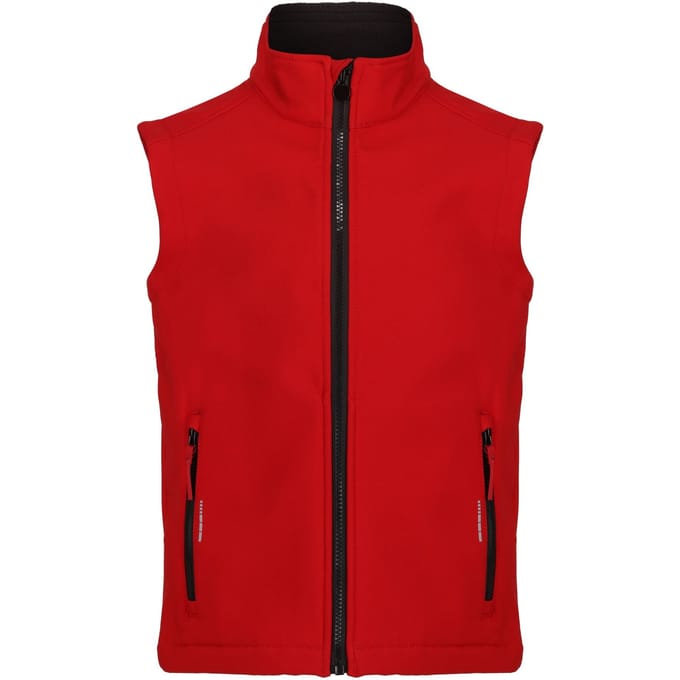 Regatta Kinder/Kids Ablaze Softshell Reflecterend Gilet (Klassiek rood/zwart)