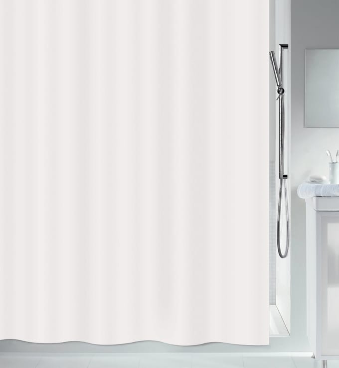 MSV Romana Uni Douchegordijn Wit – Waterafstotend Douchescherm van PEVA – Douche Gordijn 180x180 cm