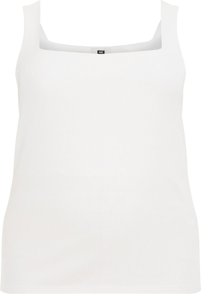 WE Fashion Dames singlet van ribstof - Curve
