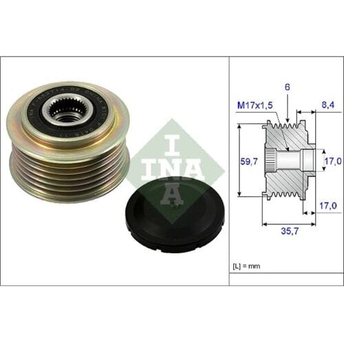 Schaeffler Ina Generator vrijloop INA 535 0225 10
