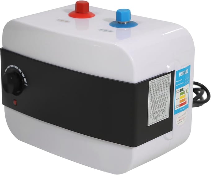 Elektrische Boiler - Warmwaterketel - Direct Warm Water - Compact Formaat - 6 Liter - Wit