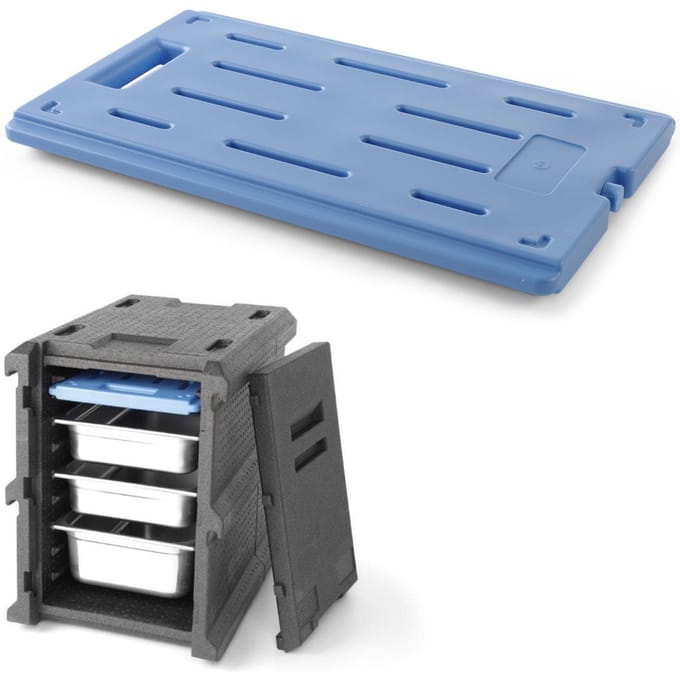 Koel element inzetstuk voor thermoboxen, thermisch geïsoleerde containers van 0 tot 4°C GN1/2 - Hendi 707777