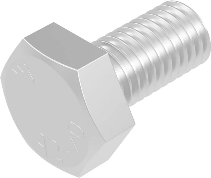Zeskantschroeven RVS M5 x 10 mm - DIN 933 ISO 4017 - 20 Stuks