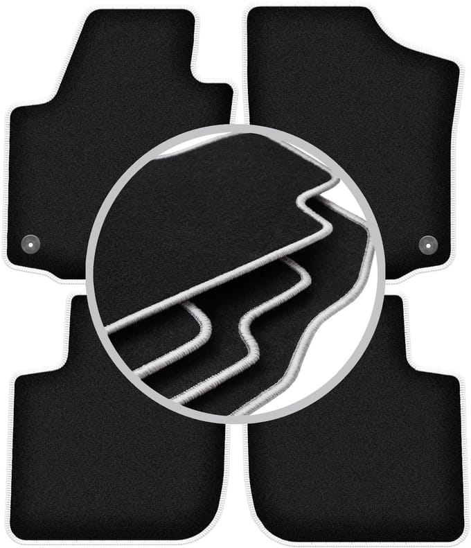 CARLUX-SILVER automatten voor: Skoda Rapid liftback, sedan, spaceback, stationwagen (2013-2019)