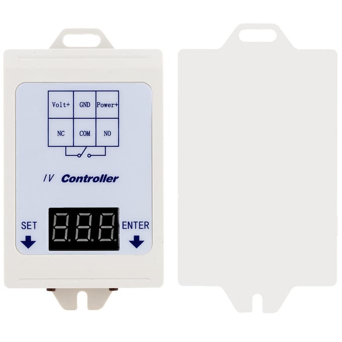 12V 24V DC LED Digitale Vertraging Timer Regelschakelaar Relaismodule met behuizing white