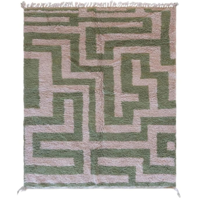 AFK Living Berbertapijt elegant met labyrintmotief van wol
