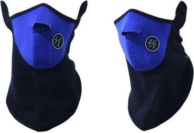 skimasker Blauw Motormasker Motor Masker Ski Skimasker Neopreen